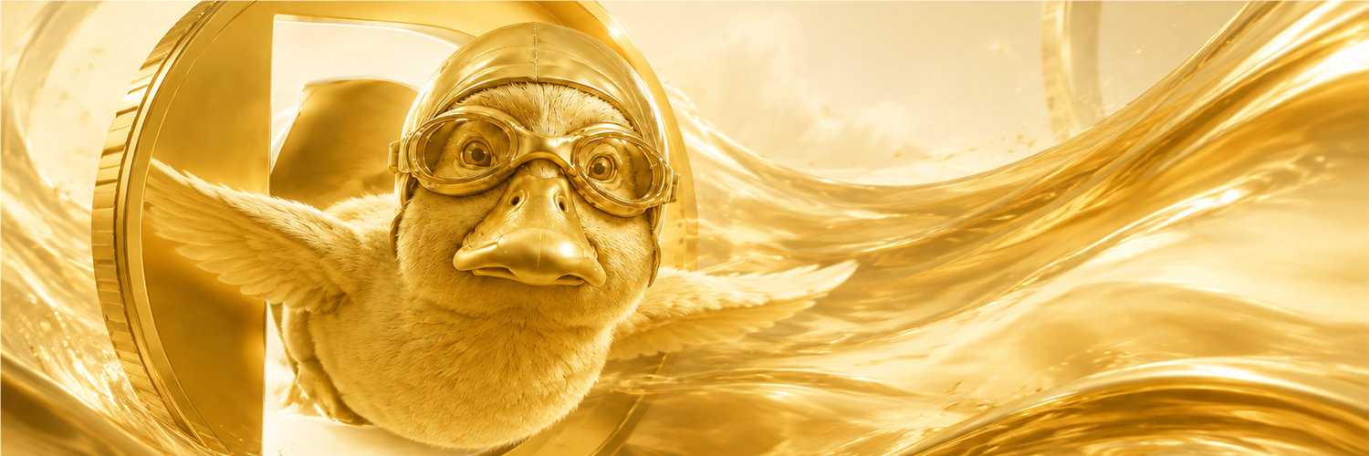 Nas Coin flying through a flowing tunnel of gold