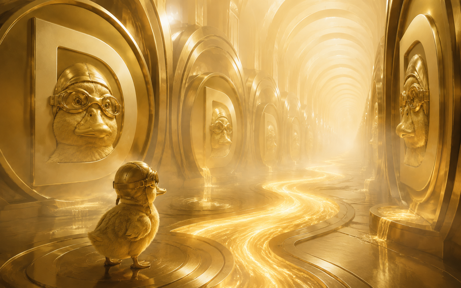 Nas Coin discovers a glowing route through an endless golden coin archive